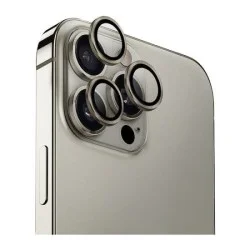 Uniq Optix Iphone 16 Pro (2024) 6.3/6.9 Aluminium Camera Lens Protector - Titanium (Grey)